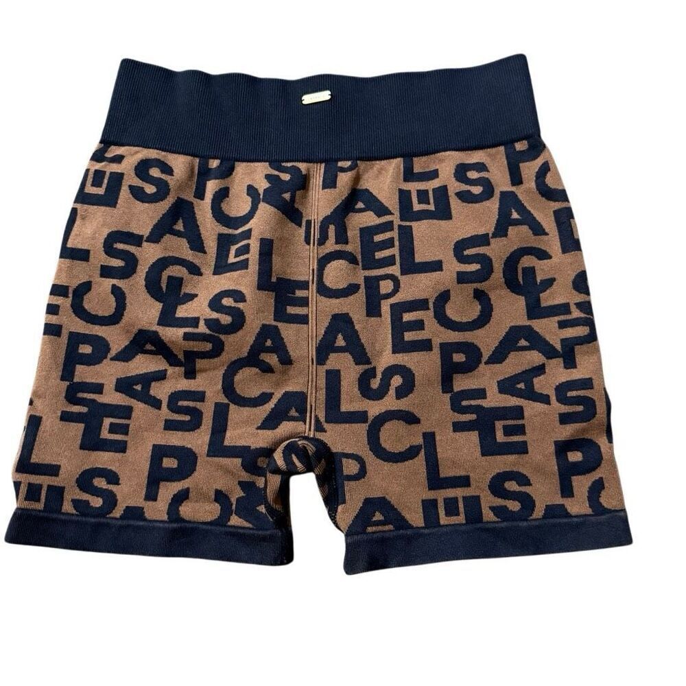L*Space shortsβblack and brown monogram size M/L